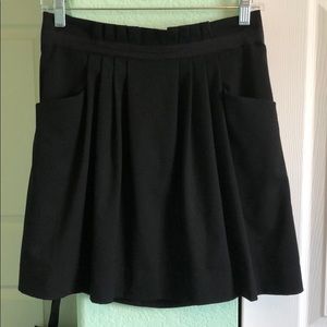 Gap Black Mini Skirt with Pockets